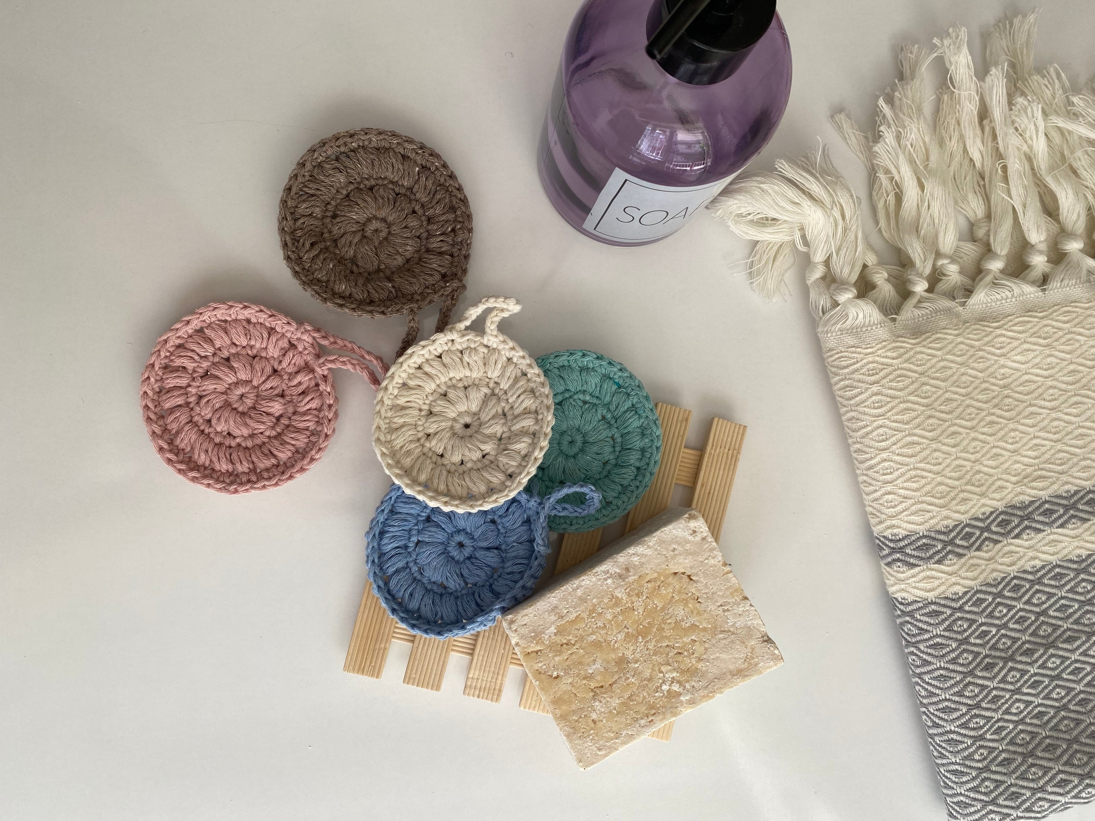 Cotton makeup remover pads